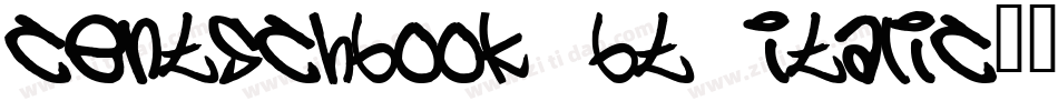 CentSchbook BT Italic字体转换